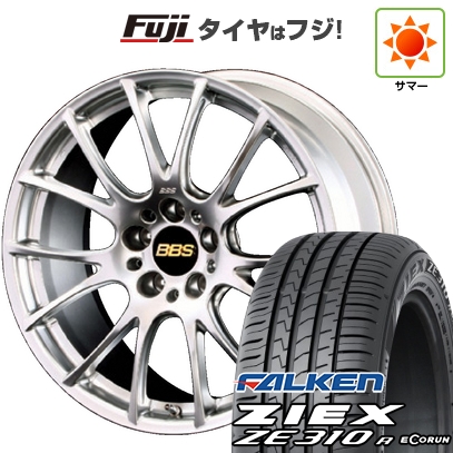 ZIEX - 【新品国産車用5穴114.3】 | 夏タイア 車輪4本仕掛ける | 225/40R18 | ファルケン ジークス ZE310R エコ幽客(押さえる) | BBS JAPAN RE-V | 8.5J 18in タイヤ、ホイール-自動車