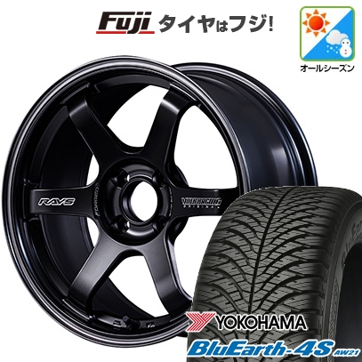 【パンク保証付き】N-BOX タント | オールシーズンタイヤ ホイール4本セット | 165/55R15 | ブルーアース 4S AW21 | TE37 ソニック Black Shadow LTD. 15インチ