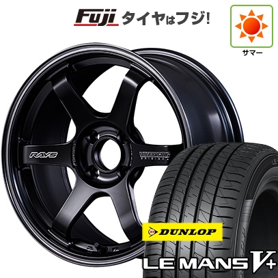 【新品国産車用4穴100】 | 夏タイヤ ホイール4本セット | 185/60R16 | ダンロップ ルマン V+ | TE37 ソニック Black Shadow LTD. | 6.5J 16インチ