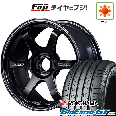 【新品国産車用4穴100】 | 夏タイヤ ホイール4本セット | 195/55R16 | ヨコハマ ブルーアース GT AE51 | TE37 ソニック Black Shadow LTD. | 6J 16インチ