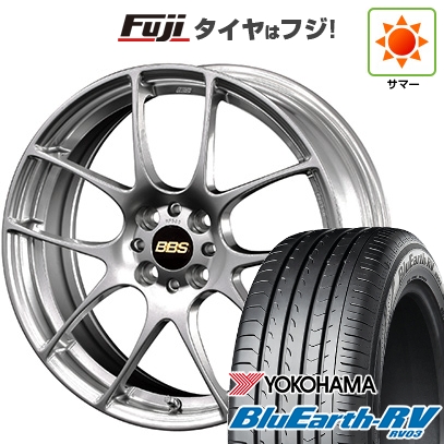 【パンク保証付き】【新品国産車用5穴114.3】 | 夏タイヤ ホイール4本セット | 215/50R17 | ヨコハマ ブルーアース RV-03 | BBS JAPAN RF | 7J 17インチ