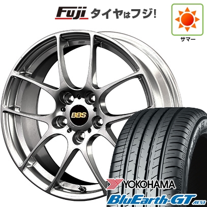 【新品国産車用5穴100】 | 夏タイヤ ホイール4本セット | 225/40R18 | ヨコハマ ブルーアース GT AE51 | BBS JAPAN RF | 8J 18インチ