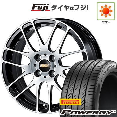 【新品国産車用4穴100】 | 夏タイヤ ホイール4本セット | 175/65R15 | ピレリ パワジー | BBS JAPAN RE-L2 ブラックダイヤカット | 6J 15インチ
