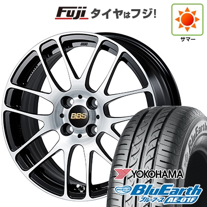 【新品国産車用5穴100】 | 夏タイヤ ホイール4本セット | 195/65R15 | ヨコハマ ブルーアース AE-01F | BBS JAPAN RE-L2 ブラックダイヤカット | 6J 15インチ
