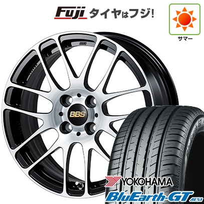 【新品国産車用4穴100】 | 夏タイヤ ホイール4本セット | 185/55R15 | ヨコハマ ブルーアース GT AE51 | BBS JAPAN RE-L2 ブラックダイヤカット | 15インチ