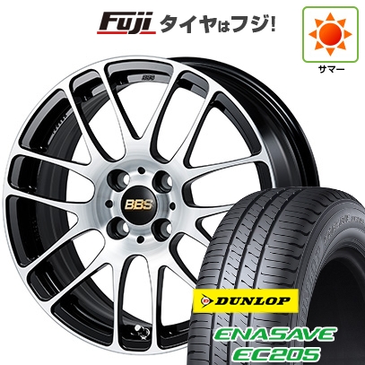 【新品国産車用4穴100】 | 夏タイヤ ホイール4本セット | 185/60R16 | ダンロップ エナセーブ EC205 | BBS JAPAN RE-L2 ブラックダイヤカット | 6J 16インチ