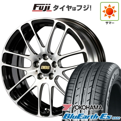 【新品国産車用5穴114.3】 | 夏タイヤ ホイール4本セット | 205/55R16 | ヨコハマ ブルーアース ES32 | BBS JAPAN RE-L2 ブラックダイヤカット | 7J 16インチ