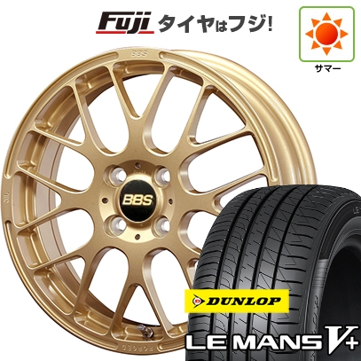 【新品国産車用4穴100】 | 夏タイヤ ホイール4本セット | 195/45R16 | ダンロップ ルマン V+(ファイブプラス) | BBS JAPAN RP | 6J 16インチ