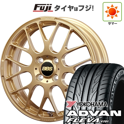 【新品国産車用4穴100】 | 夏タイヤ ホイール4本セット | 195/45R16 | ヨコハマ アドバン フレバV701 | BBS JAPAN RP | 6.5J 16インチ
