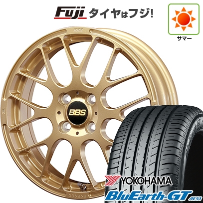 【新品国産車用4穴100】 | 夏タイヤ ホイール4本セット | 195/55R16 | ヨコハマ ブルーアース GT AE51 | BBS JAPAN RP | 6J 16インチ