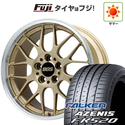 【新品国産車用5穴100】 | 夏タイヤ ホイール4本セット | 225/40R18 | ファルケン アゼニス FK520L | BBS JAPAN RG-R | 7.5J 18インチ