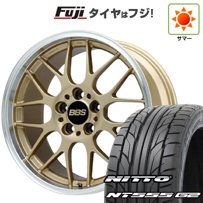 【パンク保証付き】【新品国産車用5穴114.3】 | 夏タイヤ ホイール4本セット | 215/35R19 | ニットー NT555 G2 | BBS JAPAN RG-R | 19インチ