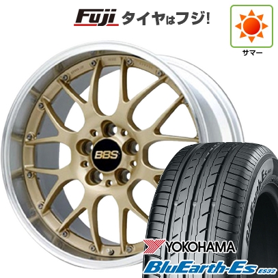 【新品国産車用5穴114.3】 | 夏タイヤ ホイール4本セット | 225/40R18 | ヨコハマ ブルーアース ES32 | BBS JAPAN RS-GT | 8.5J 18インチ
