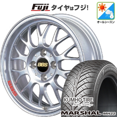 【新品国産車用4穴100】 | オールシーズンタイヤ ホイール4本セット | 175/65R15 | クムホ マーシャル MH22(限定) | BBS JAPAN RG-F | 6J 15インチ