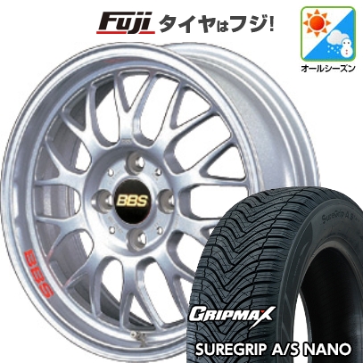 【新品国産車用4穴100】 | オールシーズンタイヤ ホイール4本セット | 185/60R16 | シュアグリップ AS ナノ | BBS JAPAN RG-F | 6.5J 16インチ