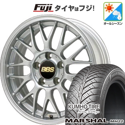 【新品国産車用5穴114.3】 | オールシーズンタイヤ ホイール4本セット | 215/65R16 | クムホ マーシャル MH22(限定) | BBS JAPAN RG-F | 7J 16インチ