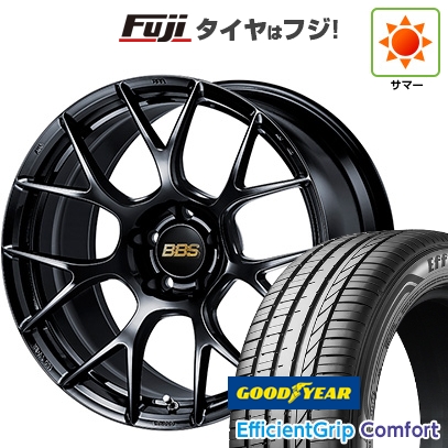 【新品国産車用5穴114.3】 | 夏タイヤ ホイール4本セット | 215/45R18 | グッドイヤー EfficientGrip Comfort(限定) | BBS JAPAN RE-V7 18インチ