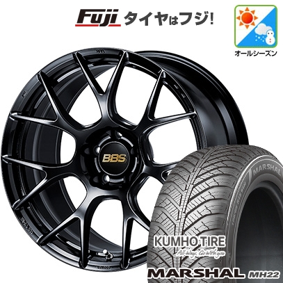【新品国産車用5穴114.3】 | オールシーズンタイヤ ホイール4本セット | 225/45R18 | マーシャル MH22(限定) | BBS JAPAN RE-V7 | 8J 18インチ