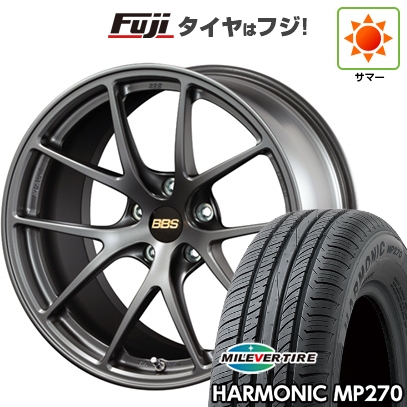 【新品国産車用5穴100】 | 夏タイヤ ホイール4本セット | 205/55R16 | ミレバー ハーモニック MP270(限定) | BBS JAPAN RI-A | 7J 16インチ
