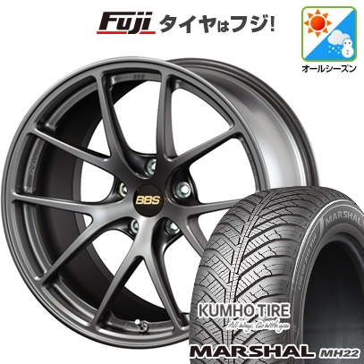KUMHO - 【新品国産車用5穴114.3】 | オール時期タイア 車輪4本仕掛ける | 225/45R18 | マーシャル MH22(押さえる) | BBS JAPAN RI-A | 8J 18in 車、バイク、自転車-自動車