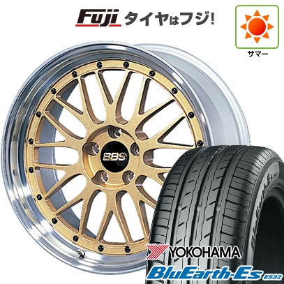 【新品国産車用5穴100】 | 夏タイヤ ホイール4本セット | 225/40R18 | ヨコハマ ブルーアース ES32 | BBS JAPAN LM | 8.5J 18インチ