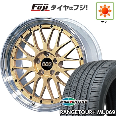 【新品国産車用5穴114.3】 | 夏タイヤ ホイール4本セット | 235/60R18 | ミレバー レンジツアープラスMU069（限定） | BBS JAPAN LM | 7.5J 18インチ