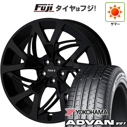 新品 レクサスRX 2022/11- | 夏タイヤ ホイール4本セット | 235/50R21 | アドバン V61 | TOMS トムス(トヨタ車専用) TWF07 グロスブラック【限定】 | 21インチ