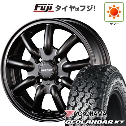 GEOLANDAR 【新品 軽自動車】軽トラ 軽バン 夏タイヤ ホイール4本 