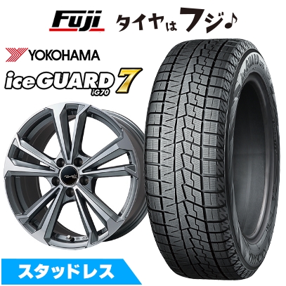 【新品】アウディA3（GY） スタッドレスタイヤ ホイール４本セット 205/55R16 ヨコハマ アイスガード7 セブンIG70 ユーロツヴァイ FK-5 6.5J 16インチ