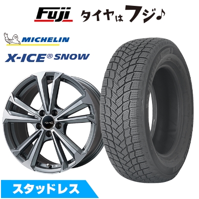 【新品】アウディA5（FU） スタッドレスタイヤ ホイール４本セット 235/45R18 ミシュラン エックスアイス スノー ユーロツヴァイ FK-5 8J 18インチ