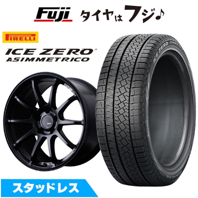 新品国産車用 5穴100車 スタッドレスタイヤ ホイール4本セット ピレリ ウィンター アイスゼロアシンメトリコ 225/40R18 SSR GT GTV02 【限定】 7.5J 18インチ