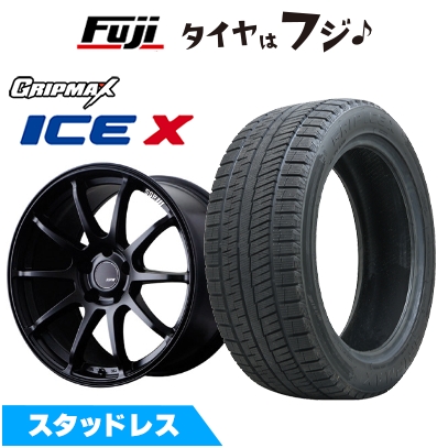 Ice X - 【新品国産車用 5穴100車】 スタッドレスタイヤ 車輪4本仕掛ける 内燃機関X BSW ブラックサイドウォール(押さえる) 225/40R18 SSR GT GTV02 【押さえる】 8.5J 18in タイヤ、ホイール-冬タイヤ、ホイールセット
