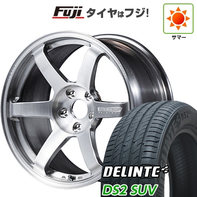 DELINTE - 【新品国産車用5穴114.3】 | 夏タイア 車輪4本仕掛ける | 225/60R18 | デリンテ DS2 SUV(押さえる) | TE37 サーガ S-plus A.S.T. 18in 車、バイク、自転車-タイヤ、ホイール-夏タイヤ、ホイールセット