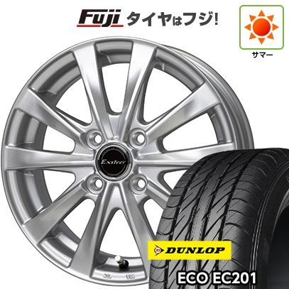 【新品 軽自動車】 夏タイヤ ホイール4本セット 145/80R12 ダンロップ エコ EC201 ホットスタッフ エクスターAG2【限定】 4J 12インチ