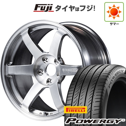 PIRELLI - 【新品国産車用5穴114.3】 | 夏タイア 銀輪4本仕掛ける | 245/40R19 | ピレリ パワジー | TE37 サーガ S-plus A.S.T. | 19in 自動車-タイヤ、ホイール