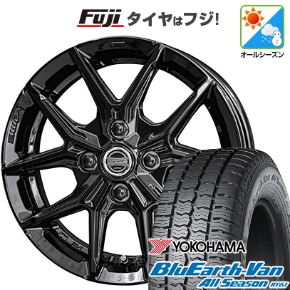 プロボックス/サクシード(160系) | オールシーズンタイヤ ホイール4本セット | 155/80R14 88/86N | ブルーアース Van RY61 | 共豊 スマック IG-TEC | 14インチ