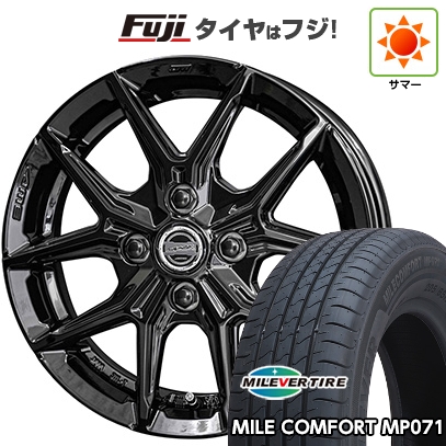 【新品国産車用4穴100】 | 夏タイヤ ホイール4本セット | 185/60R15 | ミレバー ミレコンフォート MP071(限定) | 共豊 スマック IG-TEC | 15インチ