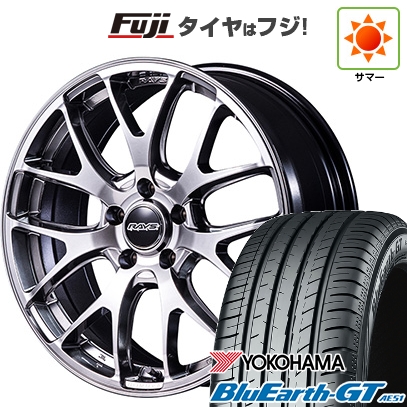 BluEarth - 【新品国産車用5穴114.3】 | 夏タイア 車輪4本仕掛ける | 235/50R18 | ヨコハマ 青碧地びた GT AE51 | RAYS レイズ ホムラ 2X7FA-C | 7.5J 18in 車、バイク、自転車-タイヤ、ホイール-自動車