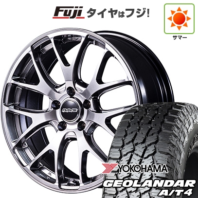 【新品国産車用5穴114.3】 | 夏タイヤ ホイール4本セット | 235/60R18 | ヨコハマ ジオランダー A/T4 G018 RBL | RAYS レイズ ホムラ 2X7FA-C | 7.5J 18インチ