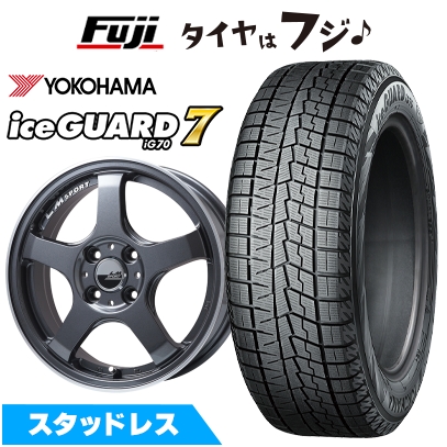 【新品】S660 スタッドレスタイヤ ホイール4本セット F:165/55R15 R:195/45R16 ヨコハマ アイスガード7 セブンIG70 LMスポーツ LM-05R F:5J R:6.5J