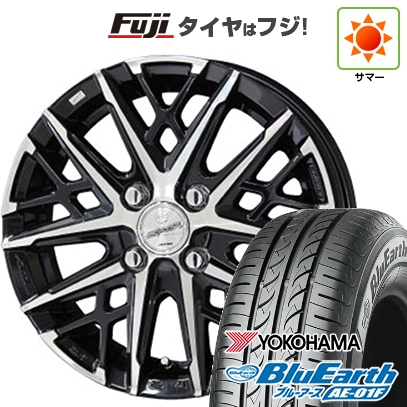 【新品 軽自動車】ソリオ ハスラー 夏タイヤ ホイール4本セット 165/70R14 ヨコハマ ブルーアース AE-01F 共豊 スマック グレイヴ【限定】 4.5J 14インチ