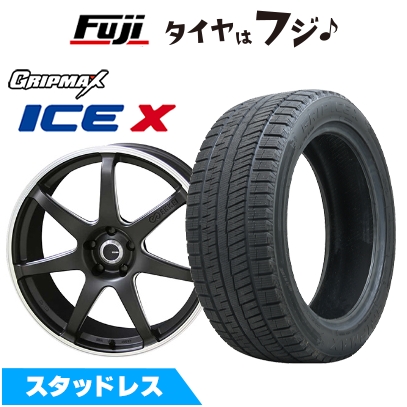 新品国産車用 5穴100車 スタッドレスタイヤ ホイール4本セット 225/45R18 アイスX BSW ブラックサイドウォール(限定) ENKEI TUNING SC38【限定】 8J 18インチ