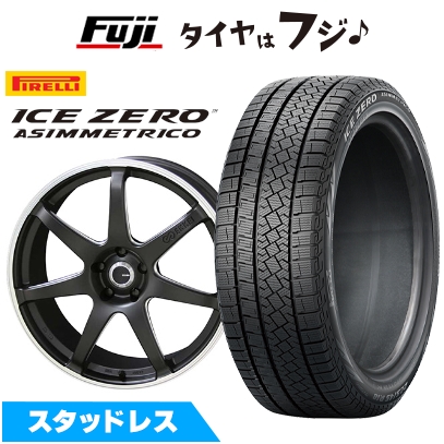 新品国産車用 5穴100車 スタッドレスタイヤ ホイール4本セット 225/55R18 ピレリ ウィンター アイスゼロアシンメトリコ ENKEI TUNING SC38【限定】 8J 18インチ