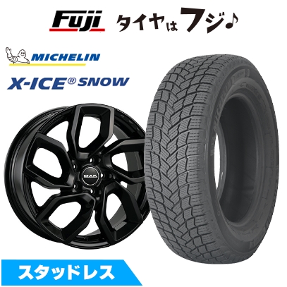 【新品】プジョー508 2018- スタッドレスタイヤ ホイール4本セット 235/45R18 ミシュラン エックスアイス スノー MAK アポロ 7.5J 18インチ