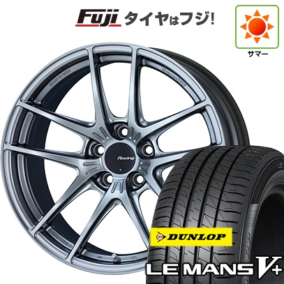 【新品国産車用5穴114.3】 | 夏タイヤ ホイール4本セット | 245/40R19 | ダンロップ ルマン V+(ファイブプラス) | ENKEI エンケイ Racing NVR5 | 9J 19インチ