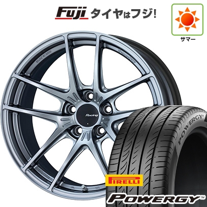 【新品国産車用5穴114.3】 | 夏タイヤ ホイール4本セット | 235/55R19 | ピレリ パワジー | ENKEI エンケイ Racing NVR5 | 19インチ