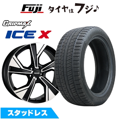 Ice X - 【新品】ボルボ(V40 クロスカントリー)スタッドレスタイヤ 銀輪4本仕かける 225/45R18 グリップマックス 内燃機関X BSW(押さえる)MAK マルメ 7.5J 18in