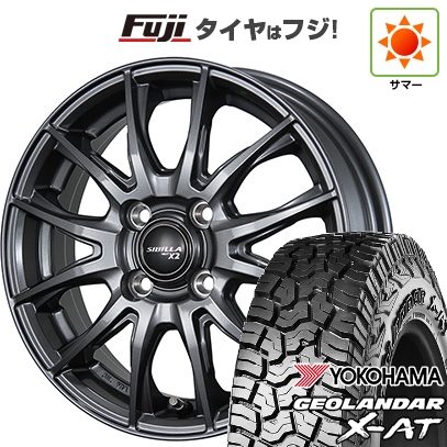【新品 軽自動車】N-BOX タント スペーシア 夏タイヤ ホイール4本セット 155/65R14 ヨコハマ ジオランダー X-AT G016 RBL トピー シビラ NEXT X2 4.5J 14インチ