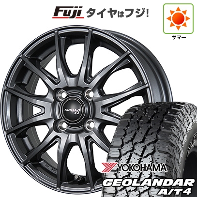 【新品 軽自動車】N-BOX タント スペーシア 夏タイヤ ホイール4本セット 155/65R14 ヨコハマ ジオランダー A/T4 G018 RBL トピー シビラ NEXT X2 4.5J 14インチ