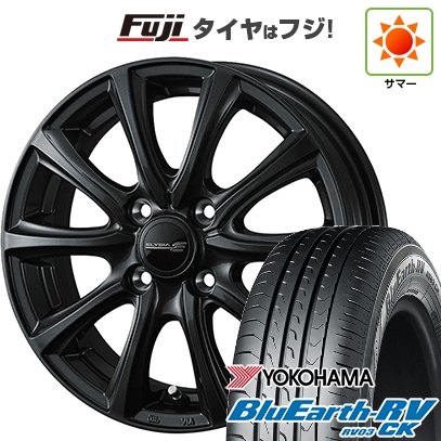 【パンク保証付き】【新品国産車用4穴100】 | 夏タイヤ ホイール4本セット | 165/70R14 | ヨコハマ ブルーアース RV-03CK | エリシア | 5J 14インチ